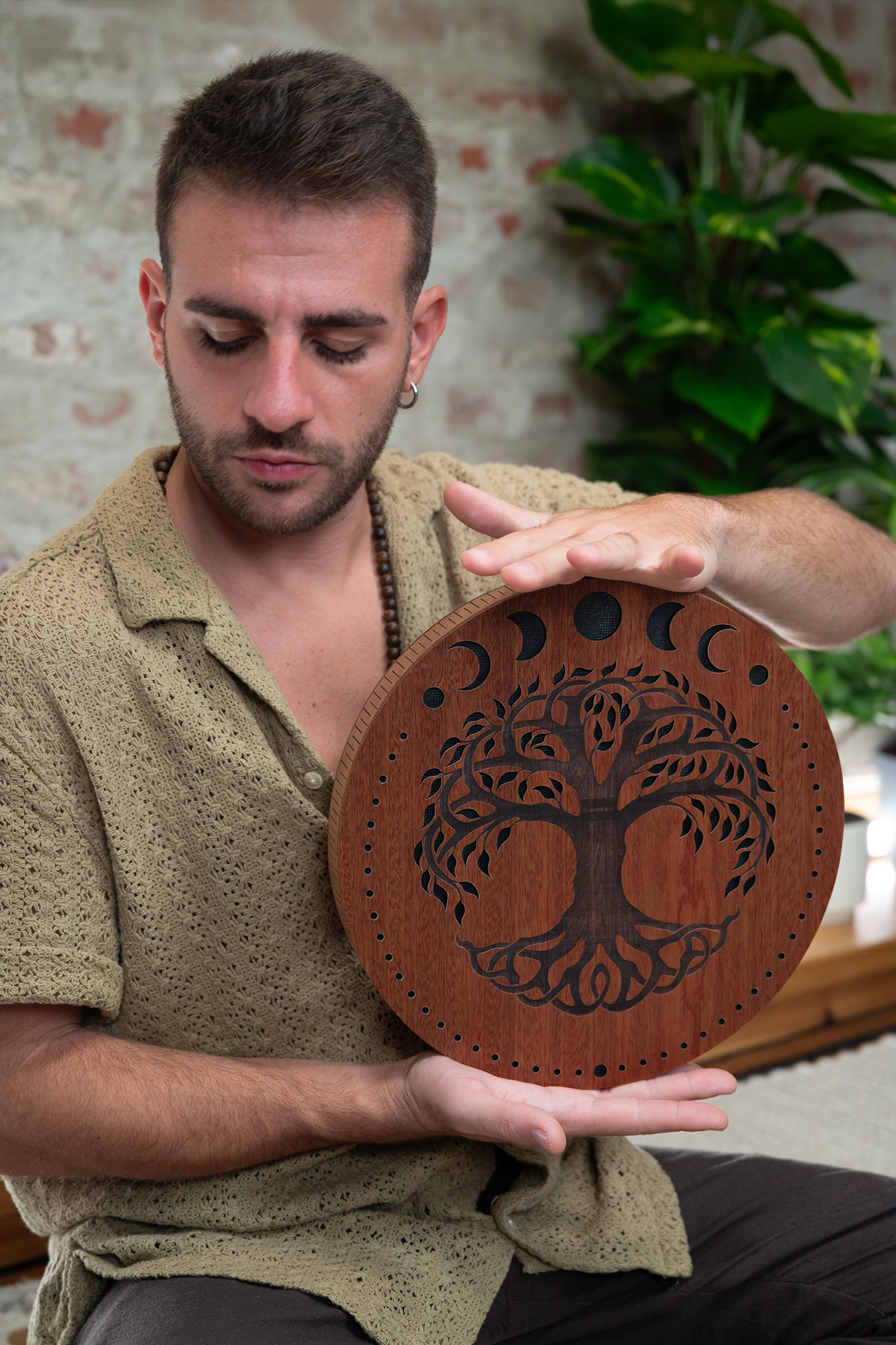 Rain Disk Mondphasen Lebensbaum 12"